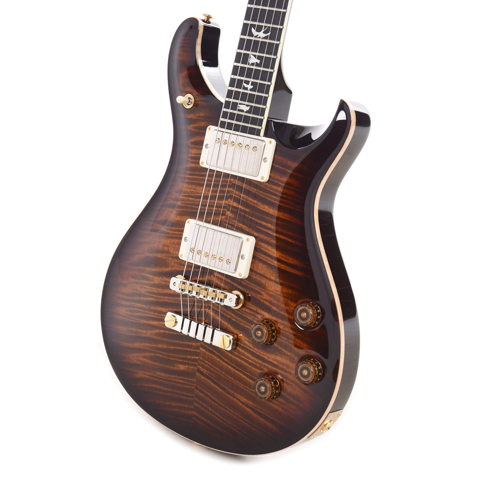 PRS Wood Library McCarty 594 10 Top Flame Black Gold Burst w/Ebony Fingerboard, Korina Back & Neck Electric Guitars / Solid Body