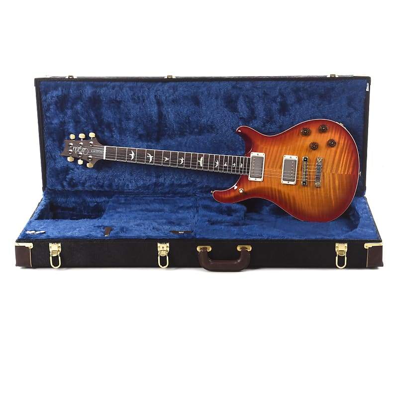 PRS Wood Library McCarty 594 10 Top Flame Dark Cherry Sunburst w/Brazilian Rosewood Fingerboard Electric Guitars / Solid Body