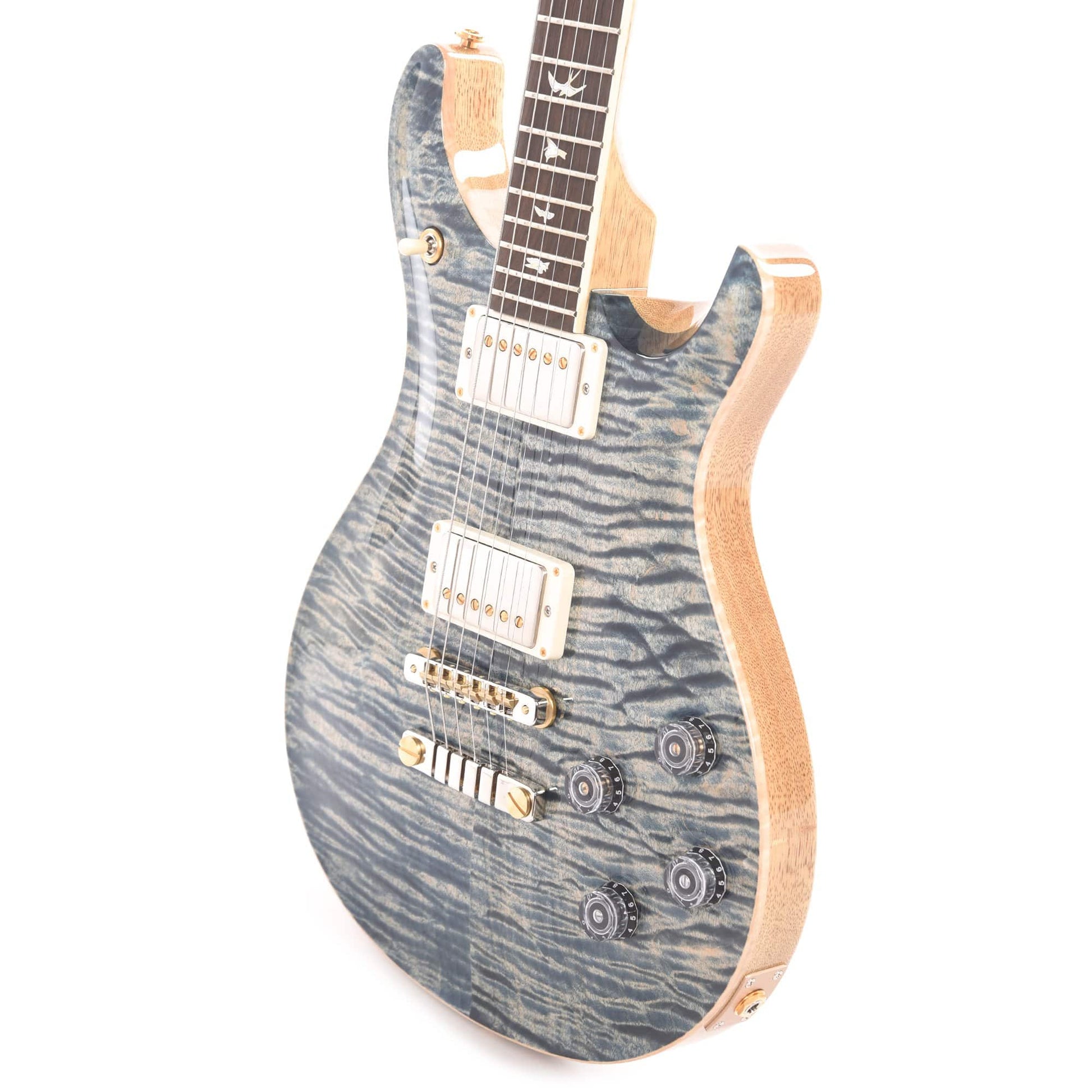 PRS Wood Library McCarty 594 10 Top Flame Faded Whale Blue Natural Back w/Brazilian Rosewood Fingerboard, Korina Back & Neck Electric Guitars / Solid Body