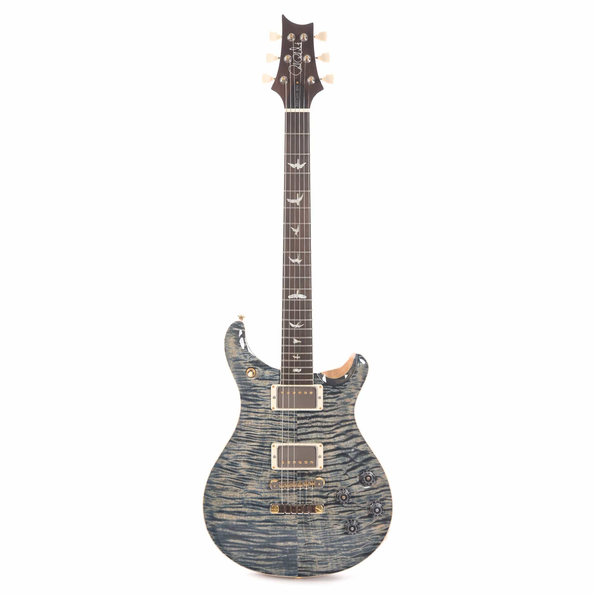 PRS Wood Library McCarty 594 10 Top Flame Faded Whale Blue Natural Back w/Brazilian Rosewood Fingerboard, Korina Back & Neck Electric Guitars / Solid Body