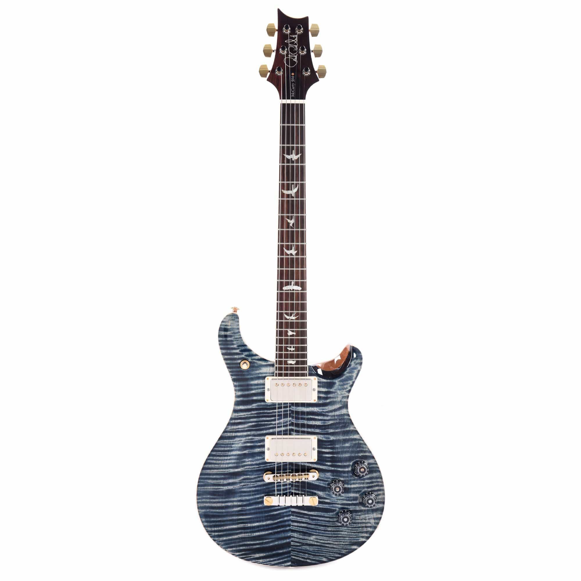 PRS Wood Library McCarty 594 10 Top Flame Faded Whale Blue/Natural Back w/Brazilian Rosewood Fingerboard Electric Guitars / Solid Body