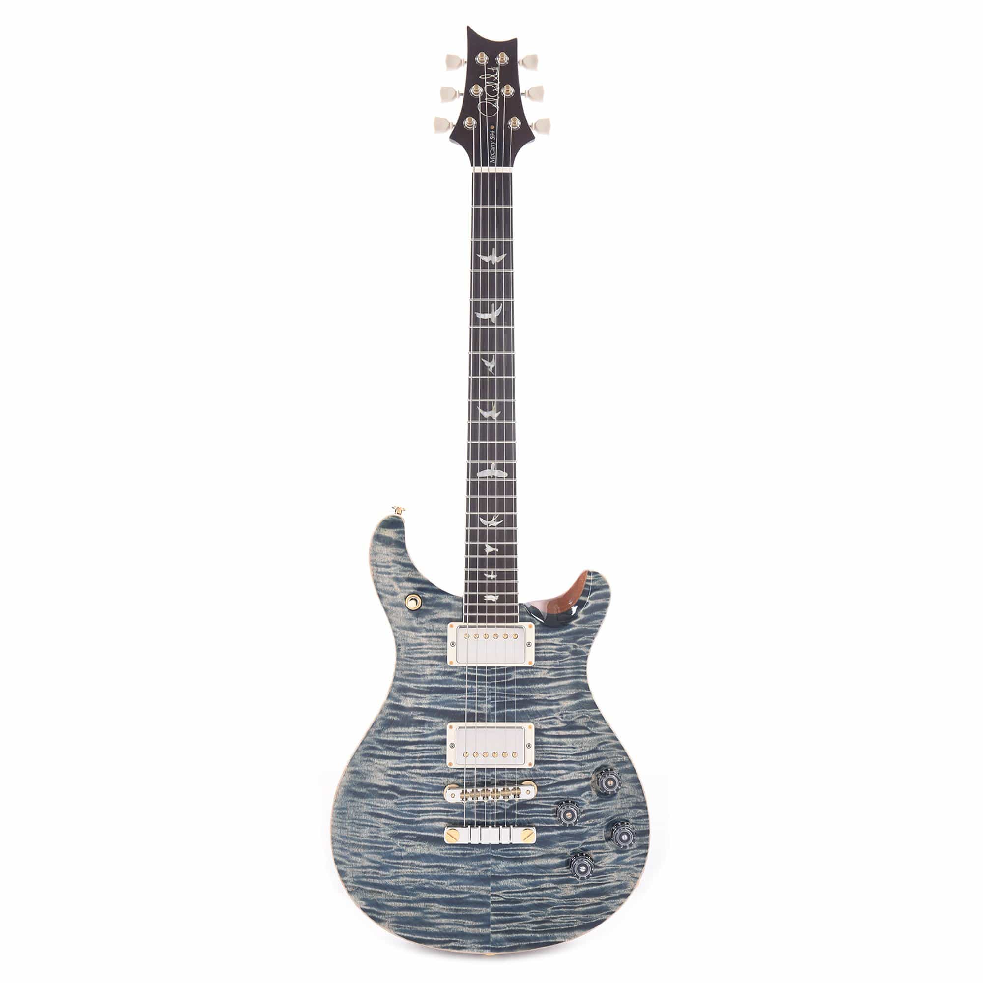 PRS Wood Library McCarty 594 10 Top Flame Faded Whale Blue Natural Back w/Rosewood Neck & Brazilian Rosewood Fingerboard Electric Guitars / Solid Body
