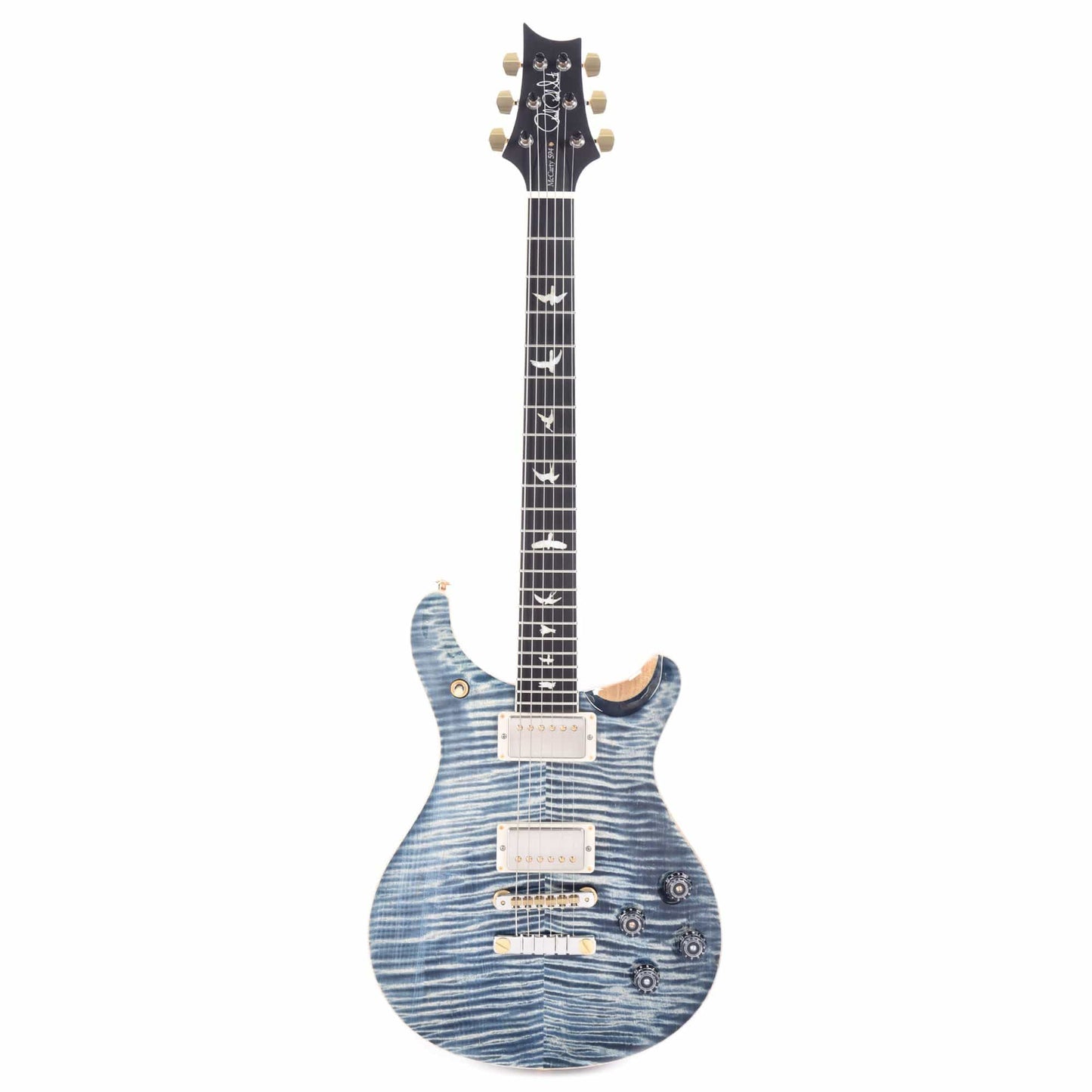 PRS Wood Library McCarty 594 10 Top Flame Faded Whale Blue w/Ebony Fingerboard, Korina Back & Neck Electric Guitars / Solid Body