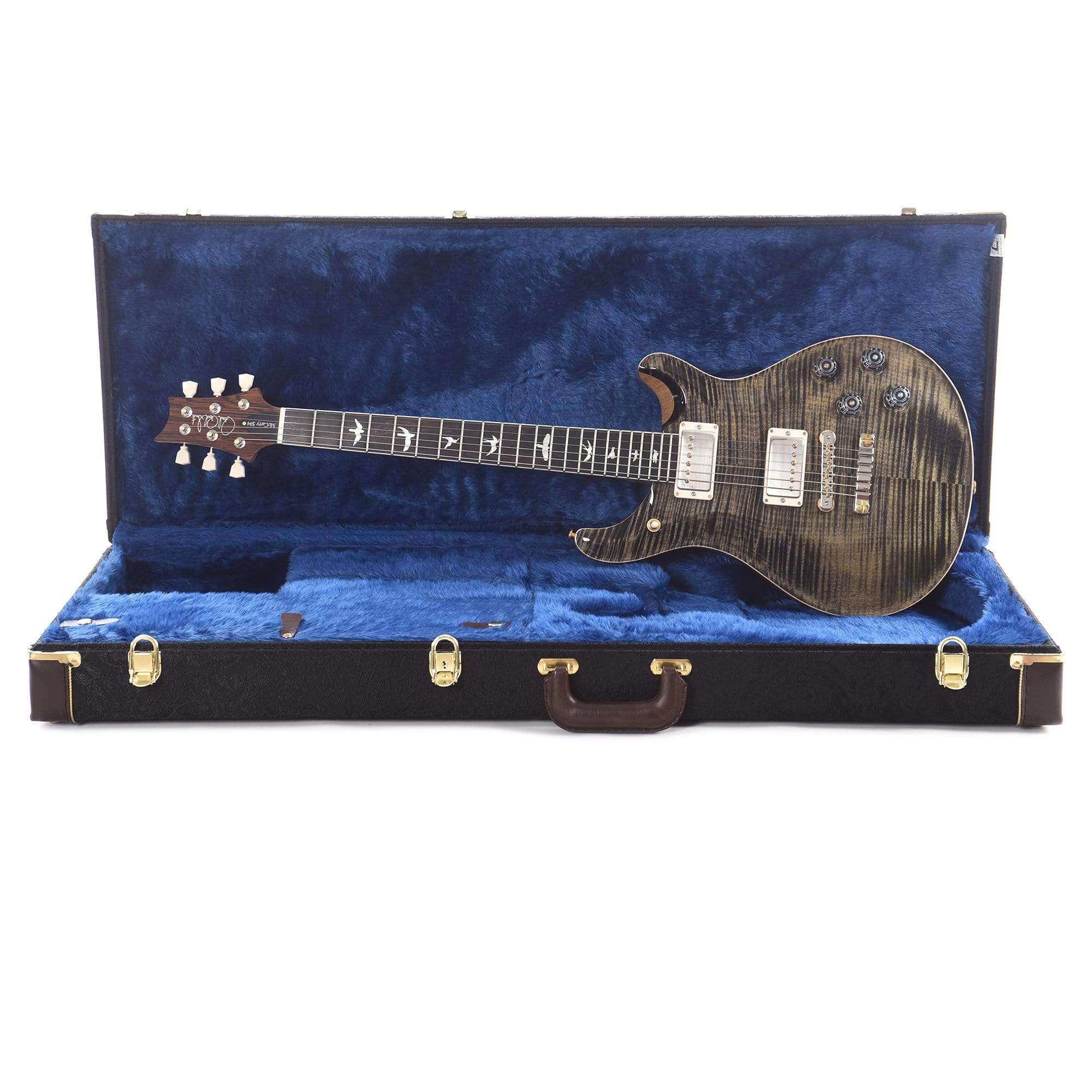 PRS Wood Library McCarty 594 10 Top Flame Obsidian w/Brazilian Rosewood Fingerboard, Korina Back & Neck Electric Guitars / Solid Body