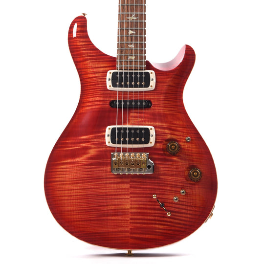 PRS Wood Library Modern Eagle V 10-Top Flame Blood Orange w/Cocobolo Fingerboard & Stained Figured Maple Neck Electric Guitars / Solid Body