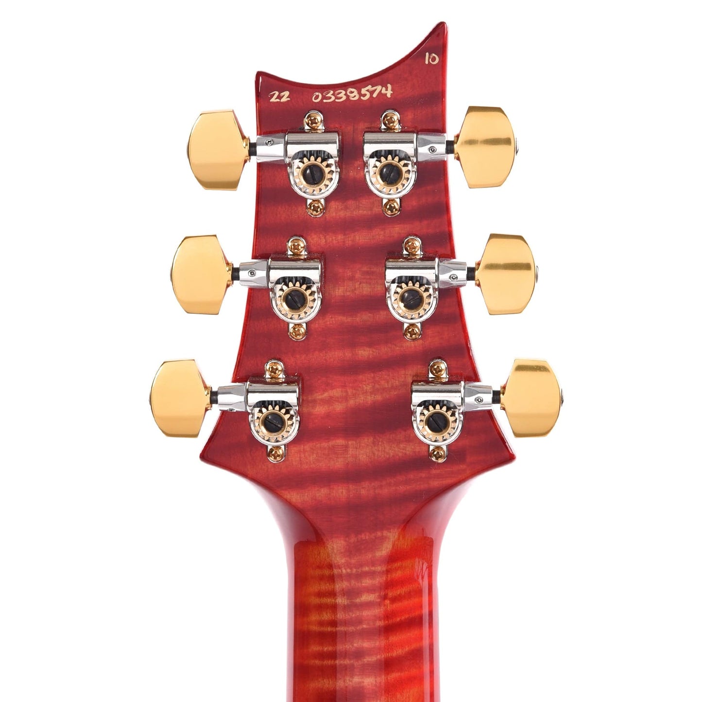 PRS Wood Library Modern Eagle V 10-Top Flame Blood Orange w/Cocobolo Fingerboard & Stained Figured Maple Neck Electric Guitars / Solid Body