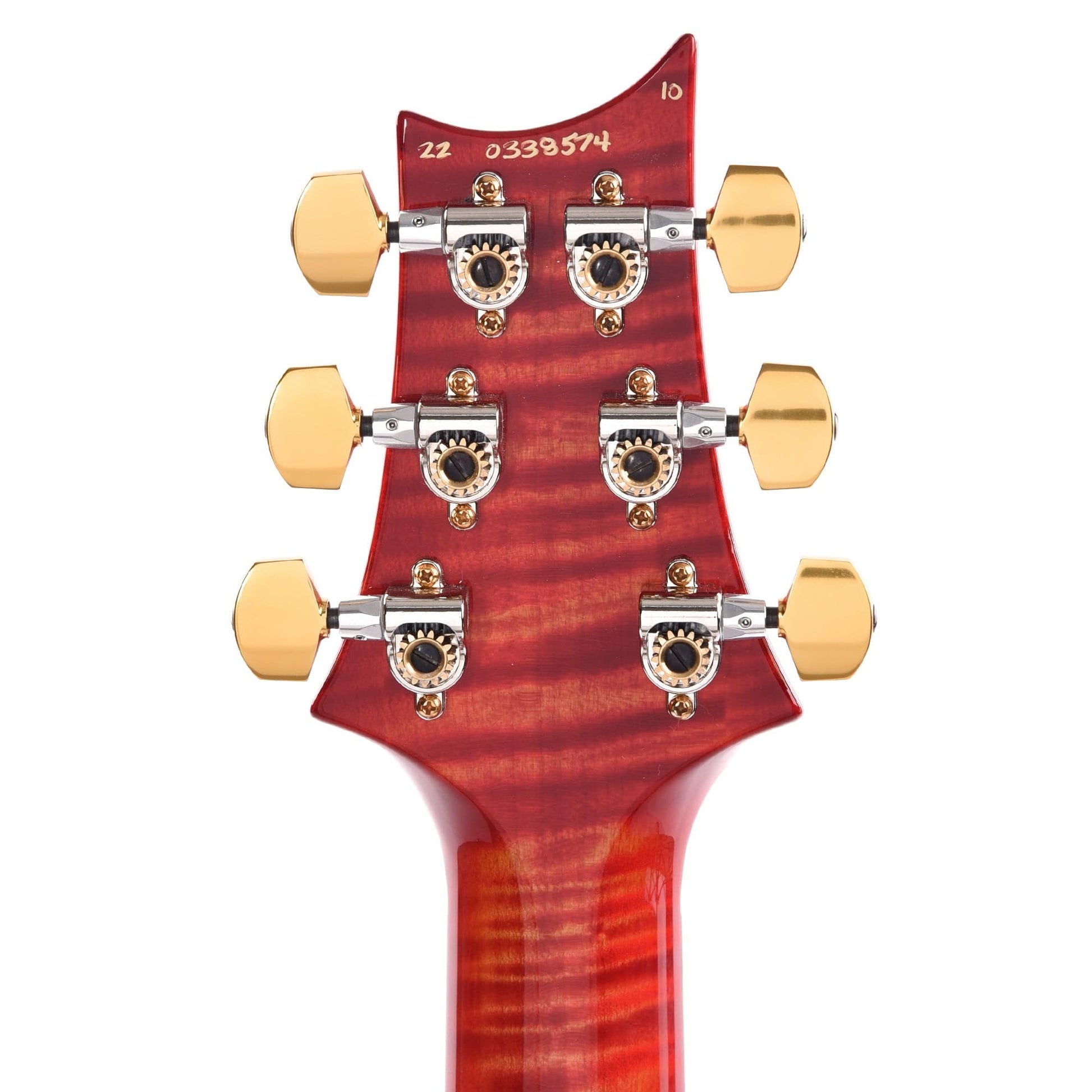 PRS Wood Library Modern Eagle V 10-Top Flame Blood Orange w/Cocobolo Fingerboard & Stained Figured Maple Neck Electric Guitars / Solid Body