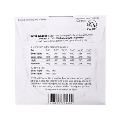 Pyramid 328 Acoustic Premium Phosphor Bronze Medium 13-56 Accessories / Strings / Guitar Strings