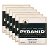 Pyramid Electric Round Wound Light/Med 10-48 6 Pack Bundle Accessories / Strings / Guitar Strings