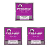 Pyramid Fusion Flats Chrome-Nickel Flatwound Guitar Strings Extra Light 9-42 3 Pack Bundle Accessories / Strings / Guitar Strings