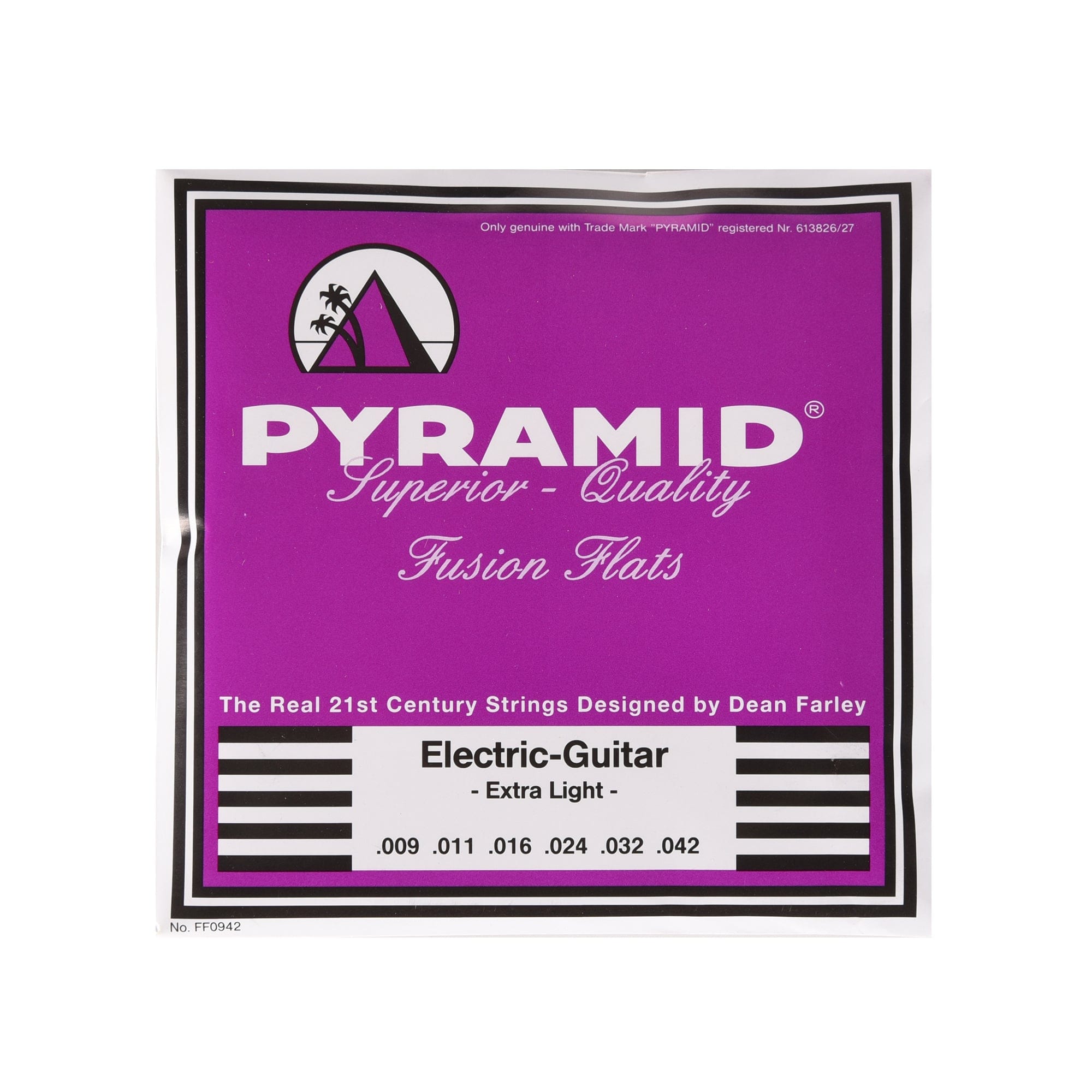 5033 String Fusing Pyramid Fusion Flats Chrome-Nickel Flatwound Guitar Strings Extra Ligh ...