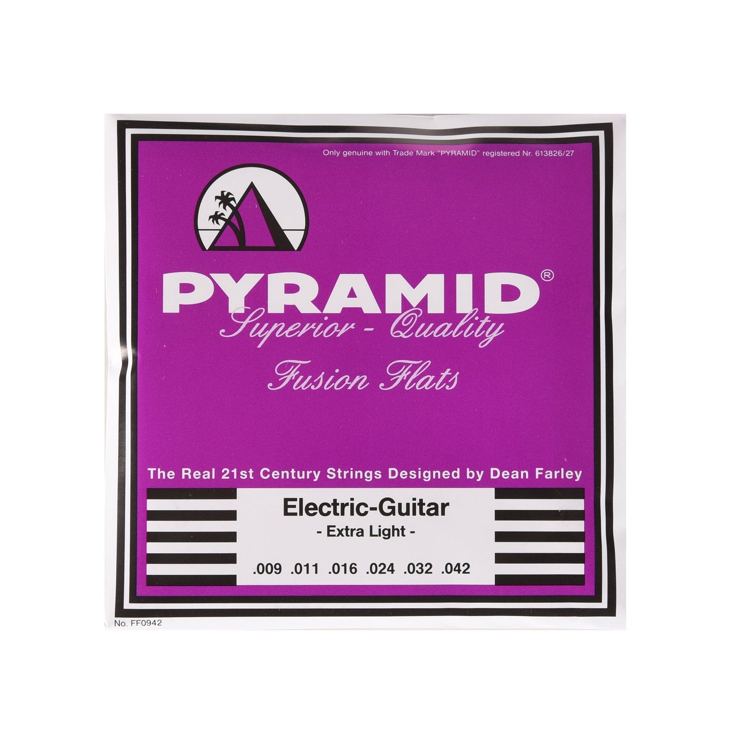 Pyramid Fusion Flats Chrome-Nickel Flatwound Guitar Strings Extra Light 9-42 Accessories / Strings / Guitar Strings