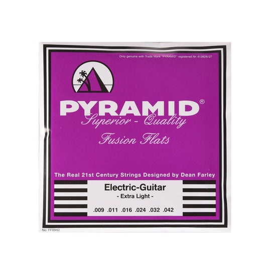 Pyramid Fusion Flats Chrome-Nickel Flatwound Guitar Strings Extra Light 9-42 Accessories / Strings / Guitar Strings