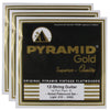Pyramid Gold Electric Flatwound 12-String Light 10-46.5 (3 Pack Bundle) Accessories / Strings / Guitar Strings