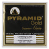 Pyramid Gold Electric Flatwound 12-String Light 10-46.5 (3 Pack Bundle) Accessories / Strings / Guitar Strings