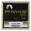 Pyramid Gold Electric Flatwound 12-String Light 10-46.5 (6 Pack Bundle) Accessories / Strings / Guitar Strings