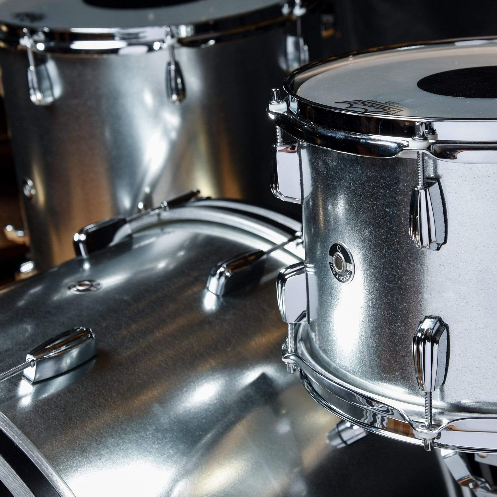 Q Drum Co. 12/16/22 3pc. Galvanized Steel Drum Kit Drums and Percussion / Acoustic Drums / Full Acoustic Kits