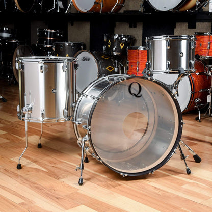 Q Drum Co. 13/16/24 3pc. Brushed Stainless Steel Drum Kit Drums and Percussion / Acoustic Drums / Full Acoustic Kits