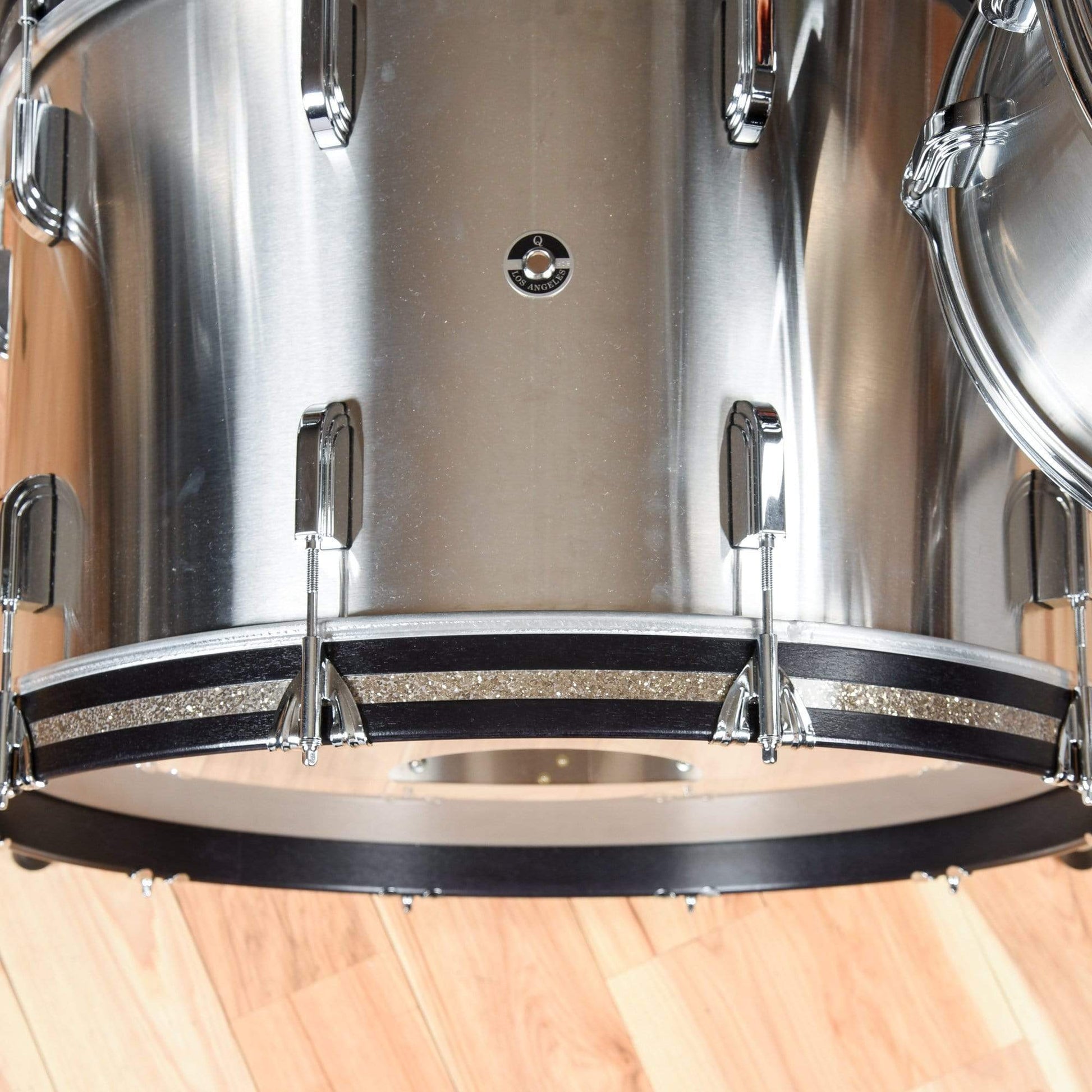 Q Drum Co. 13/16/24 3pc. Brushed Stainless Steel Drum Kit Drums and Percussion / Acoustic Drums / Full Acoustic Kits