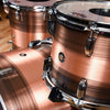 Q Drum Co. 13/16/24 3pc. Copper Drum Kit Blackened Patina Duco Drums and Percussion / Acoustic Drums / Full Acoustic Kits