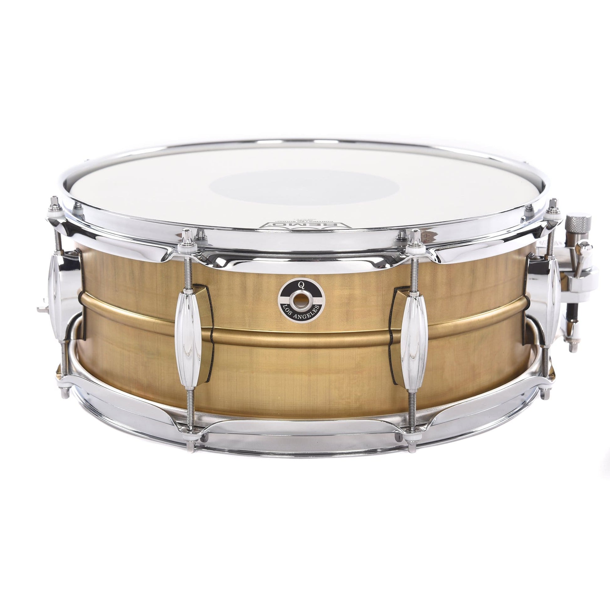 Q Drum Co. 5.5x14 Gentlemen's Raw Brass Snare Drum Drums and Percussion / Acoustic Drums / Snare