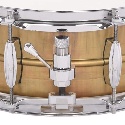 Q Drum Co. 5.5x14 Gentlemen's Raw Brass Snare Drum Drums and Percussion / Acoustic Drums / Snare