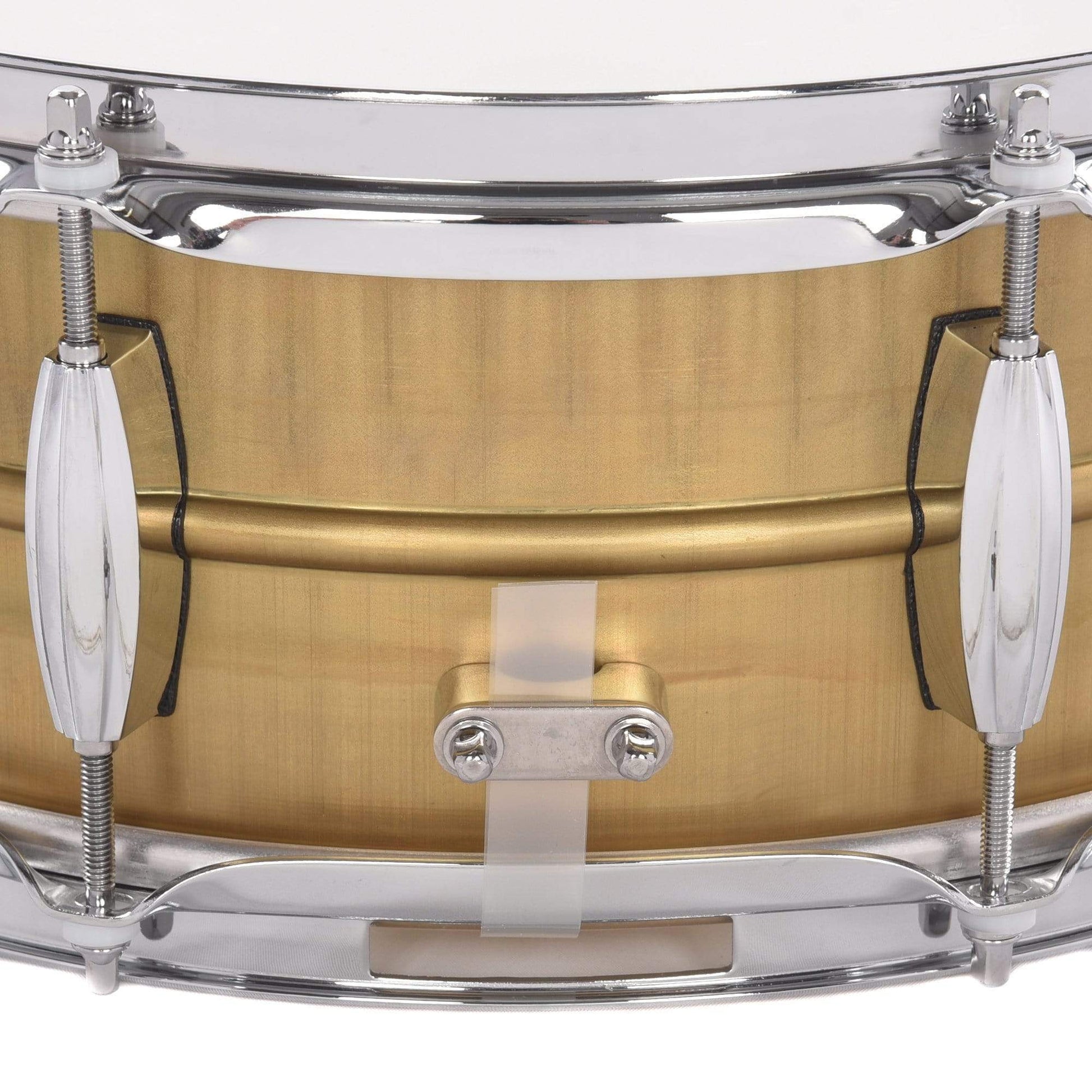 Q Drum Co. 5.5x14 Gentlemen's Raw Brass Snare Drum Drums and Percussion / Acoustic Drums / Snare