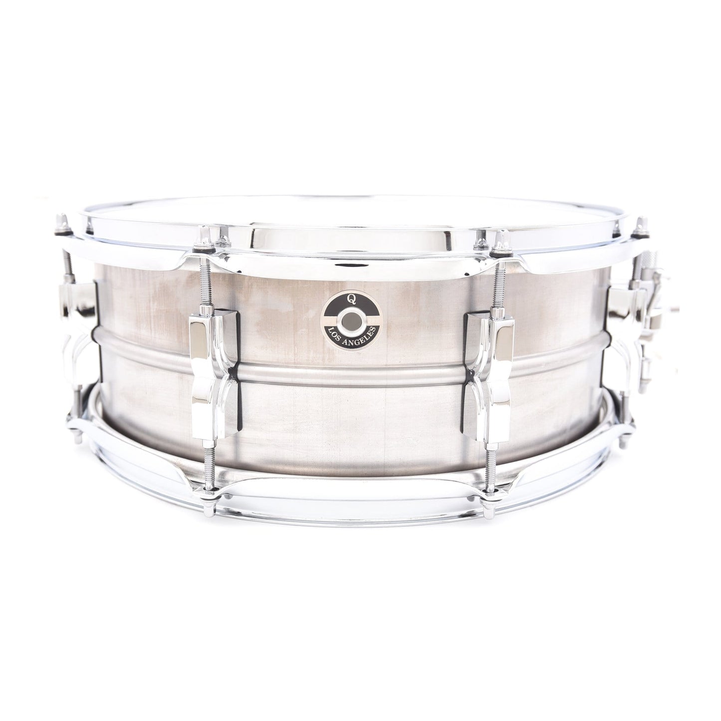 Q Drum Co. 5.5x14 Gentlemen's Raw Steel Snare Drum Drums and Percussion / Acoustic Drums / Snare