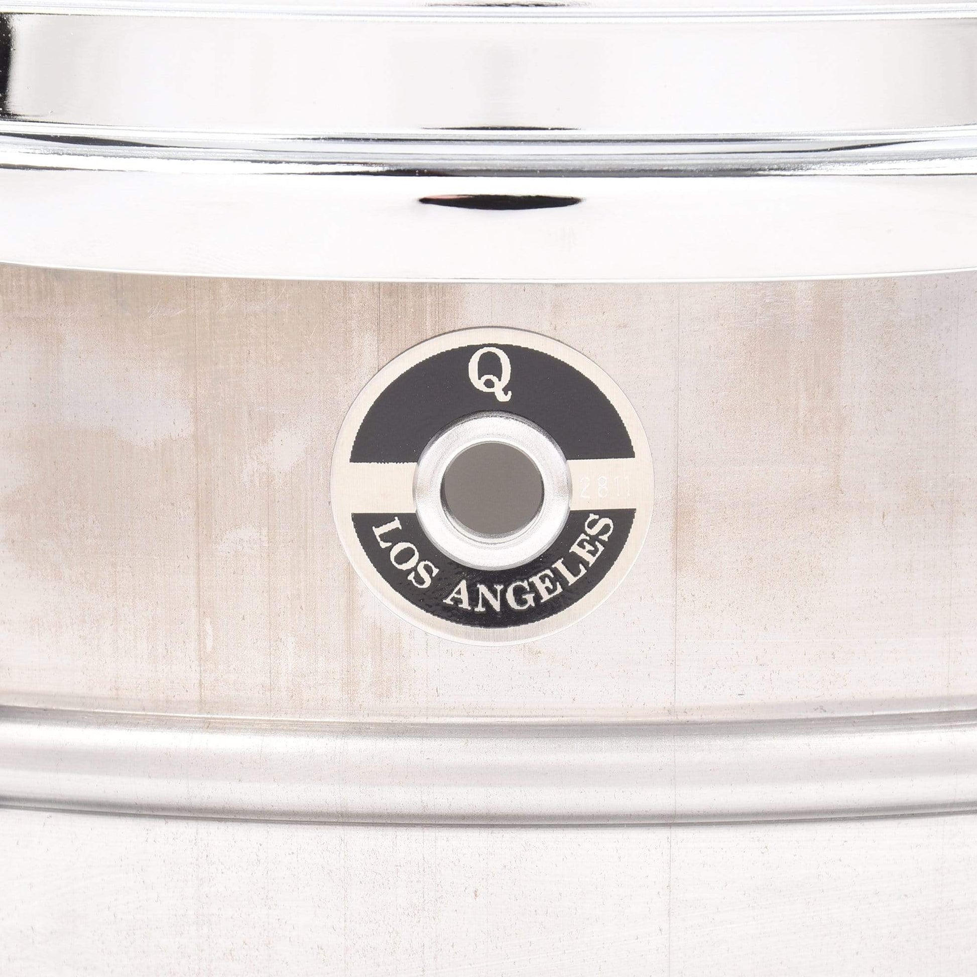 Q Drum Co. 5.5x14 Gentlemen's Raw Steel Snare Drum Drums and Percussion / Acoustic Drums / Snare