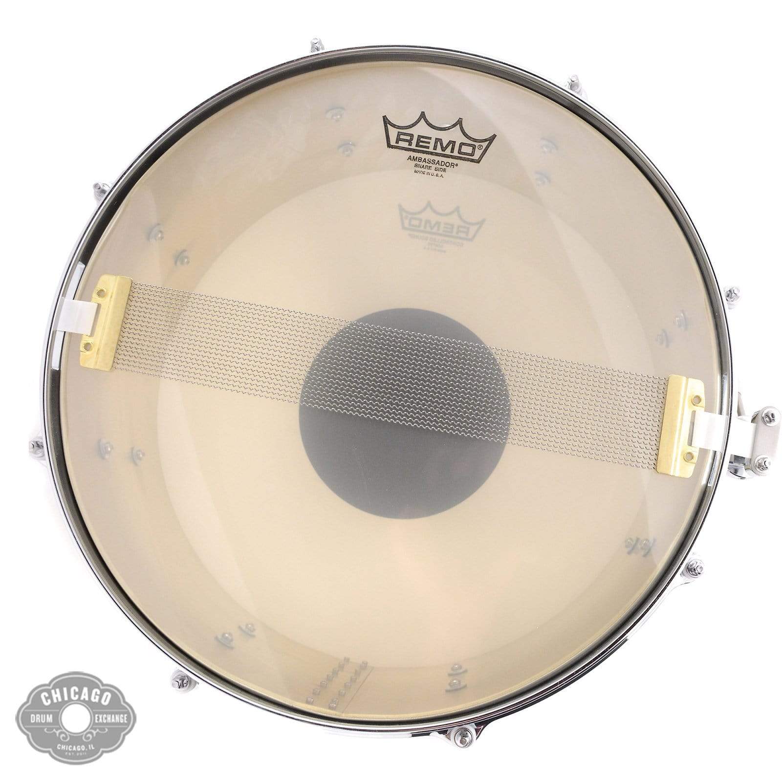 Q Drum Co. 6.5x14 Satin Brushed Brass Snare Drum w/Die Cast Hoops Drums and Percussion / Acoustic Drums / Snare