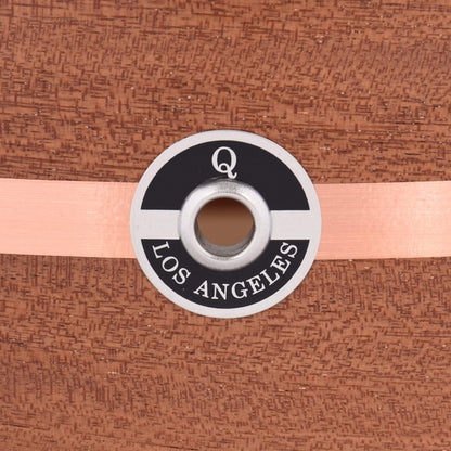 Q Drum Co. 7x14 Mahogany/Poplar Snare Drum Mahogany Satin w/Copper Inlay, Maple Reinforcement Rings, Trick Throw, Die Cast Hoops Drums and Percussion / Acoustic Drums / Snare