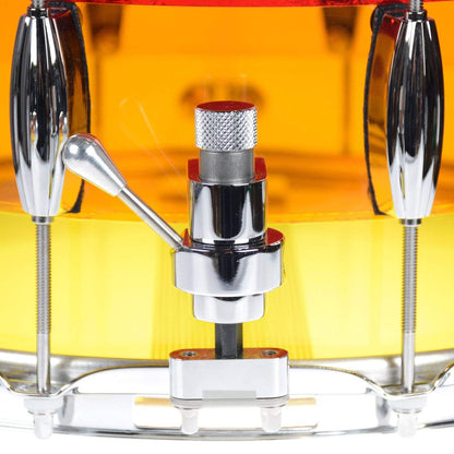 Q Drum Co. 8x14 Tri-Band Acrylic Snare Drum Tequila Sunrise Drums and Percussion / Acoustic Drums / Snare
