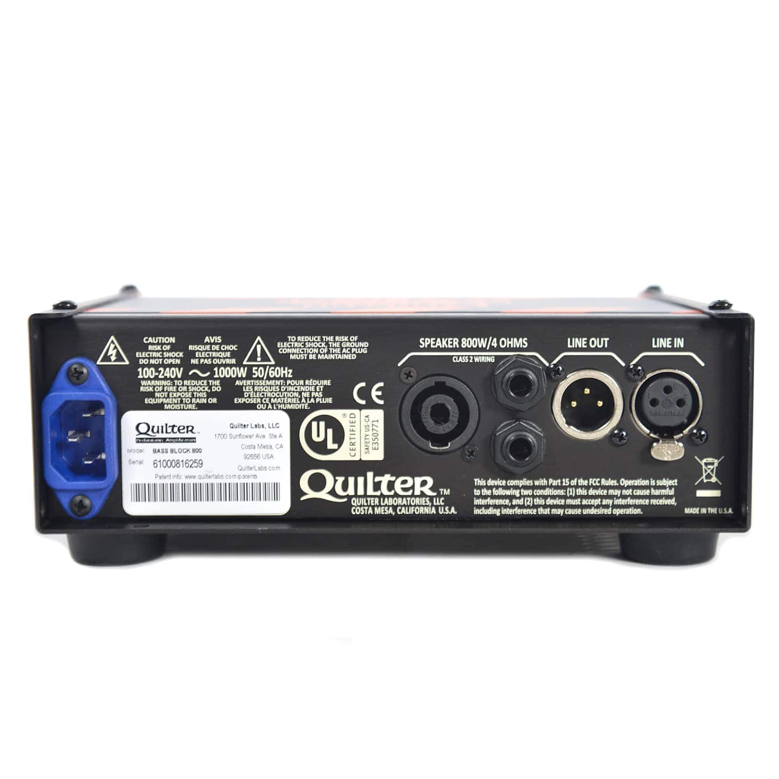 Quilter Labs Bass Block 800 Head Amps / Bass Heads