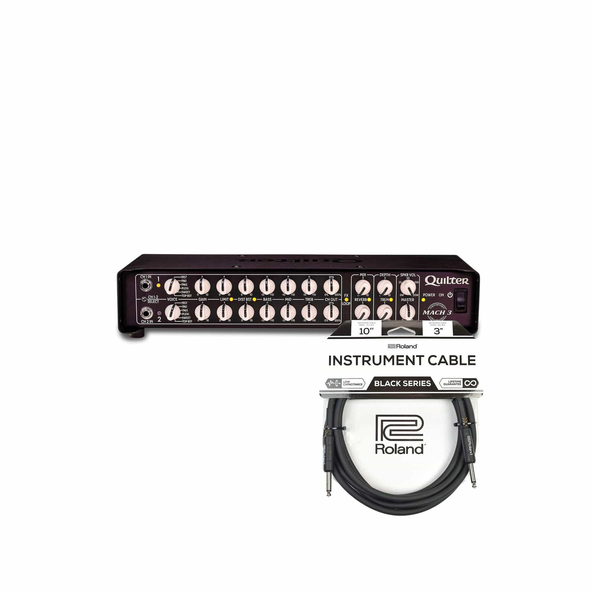 Quilter Labs Aviator Mach 3 200W Amp Head and (1) Cable Bundle Amps / Guitar Heads