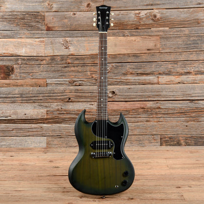 Quincy Doublecut Electric Green Electric Guitars / Solid Body