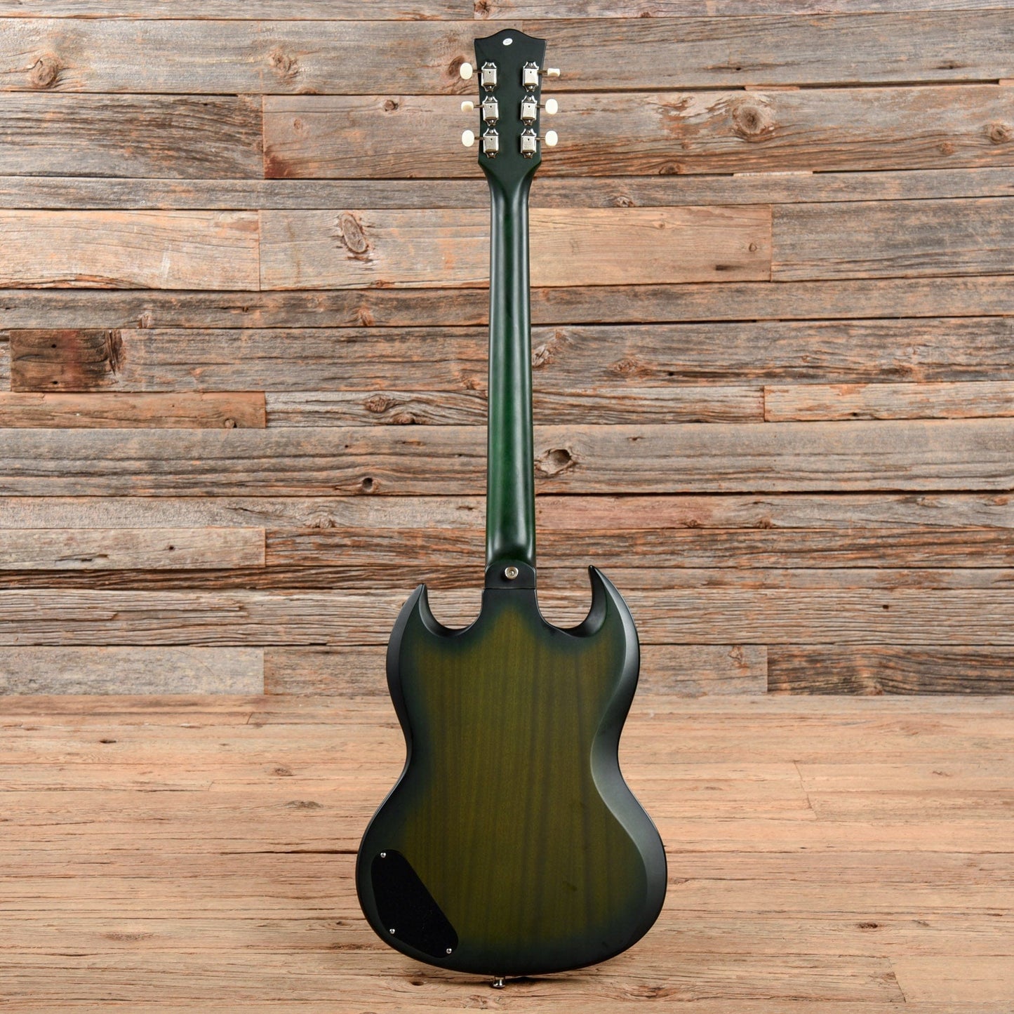 Quincy Doublecut Electric Green Electric Guitars / Solid Body