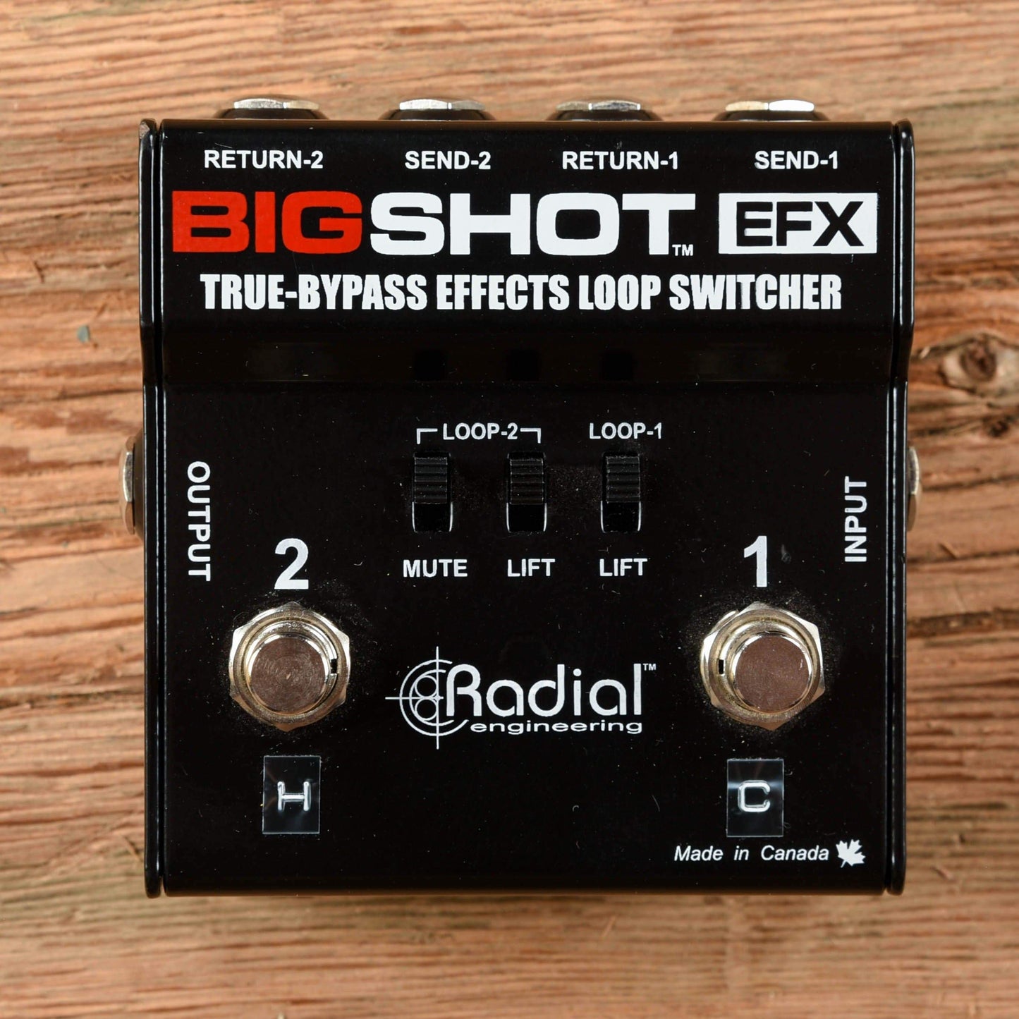 Radial BigShot EFX True-Bypass Effects Loop Effects and Pedals / Noise Generators