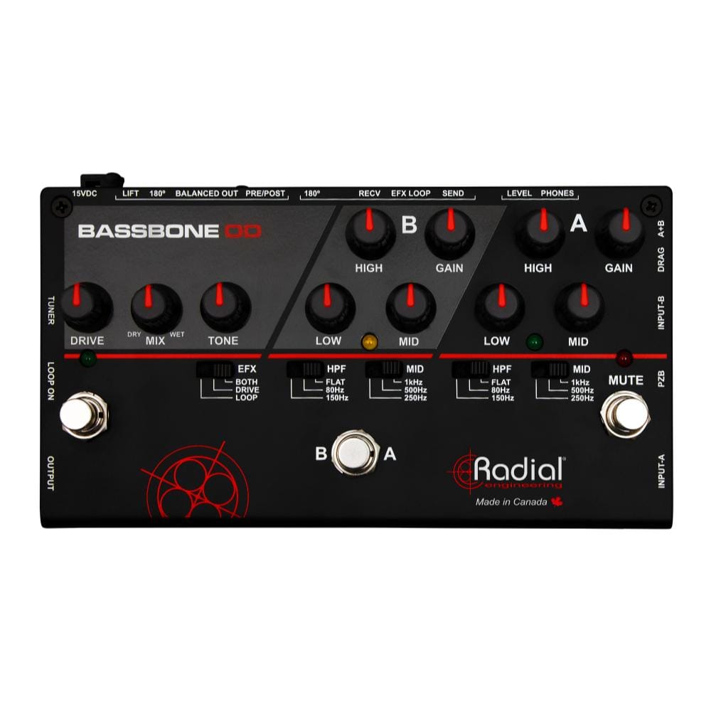 Radial Tonebone Bassbone OD Effects and Pedals / Overdrive and Boost