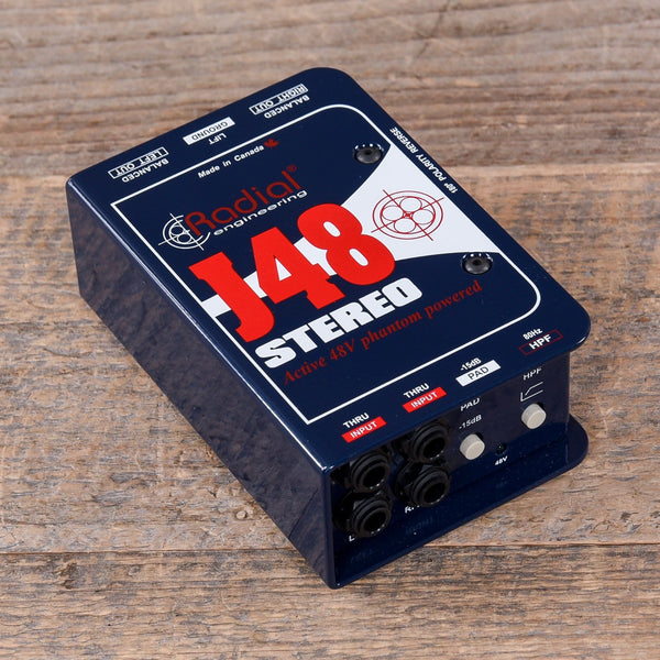 Radial J48 Stereo アクティブDI Radial J48 Stereo 2-channel Active Instrument Direct Box | Sweetwater