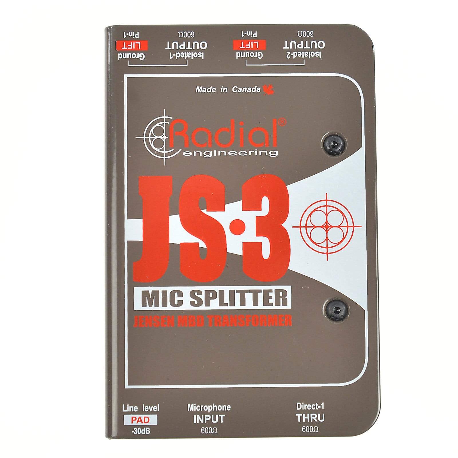 Radial JS3 Passive Microphone Splitter Direct Box – Chicago Music Exchange