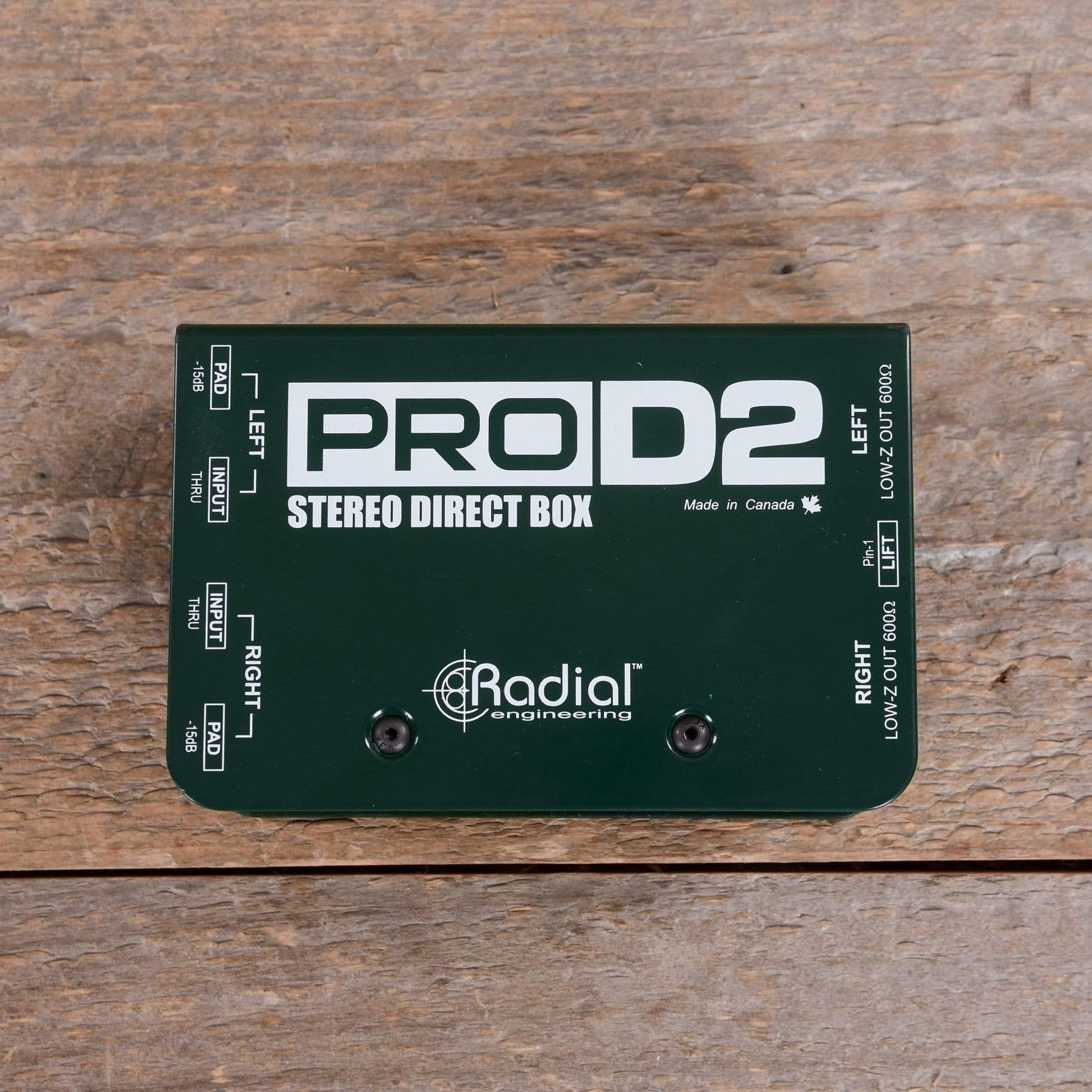 Radial Pro-D2 Passive 2-Channel Direct Box Pro Audio / DI Boxes