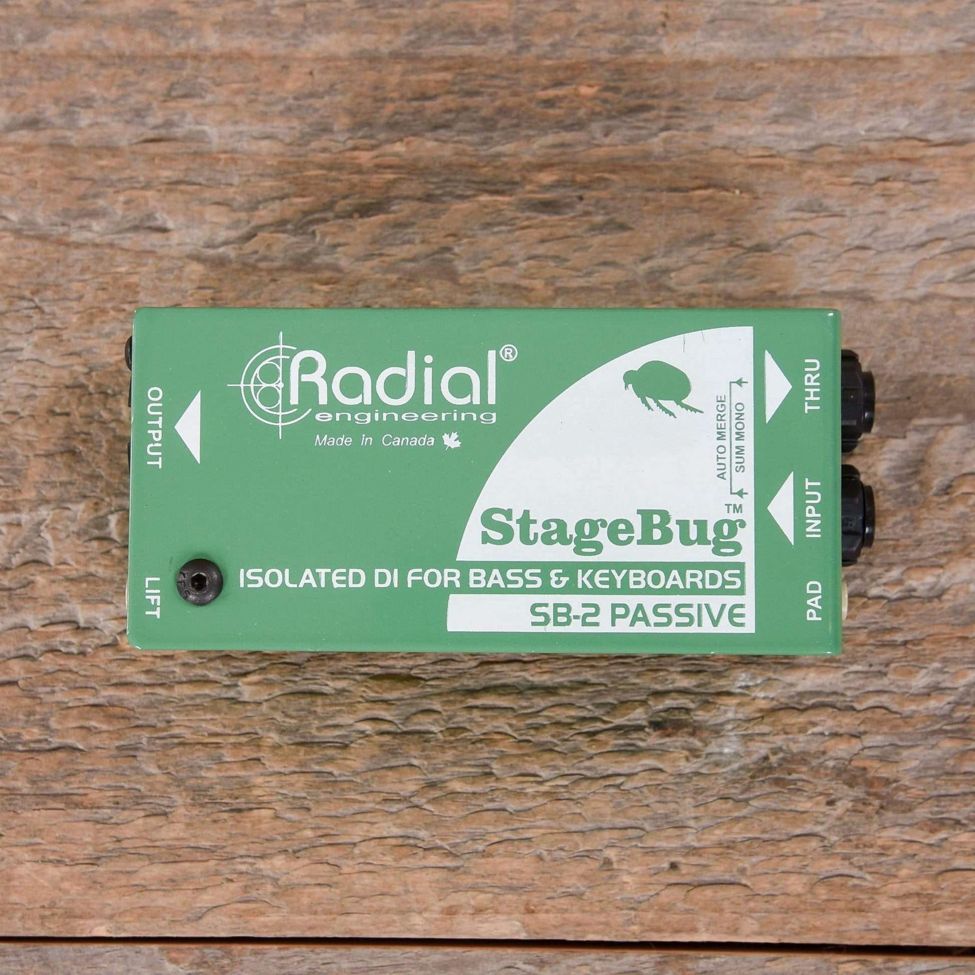 Radial StageBug SB-2 Passive Direct Box for Bass & Keys Pro Audio / DI Boxes