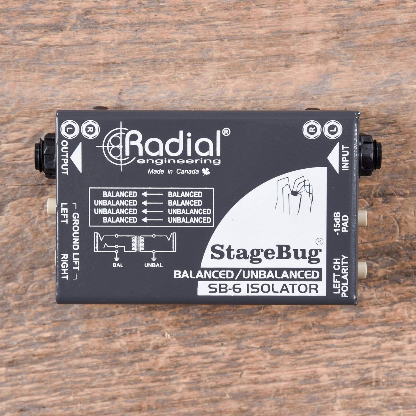 Radial StageBug SB-6 Isolator DI Pro Audio / DI Boxes