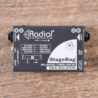 Radial StageBug SB-6 Isolator DI Pro Audio / DI Boxes