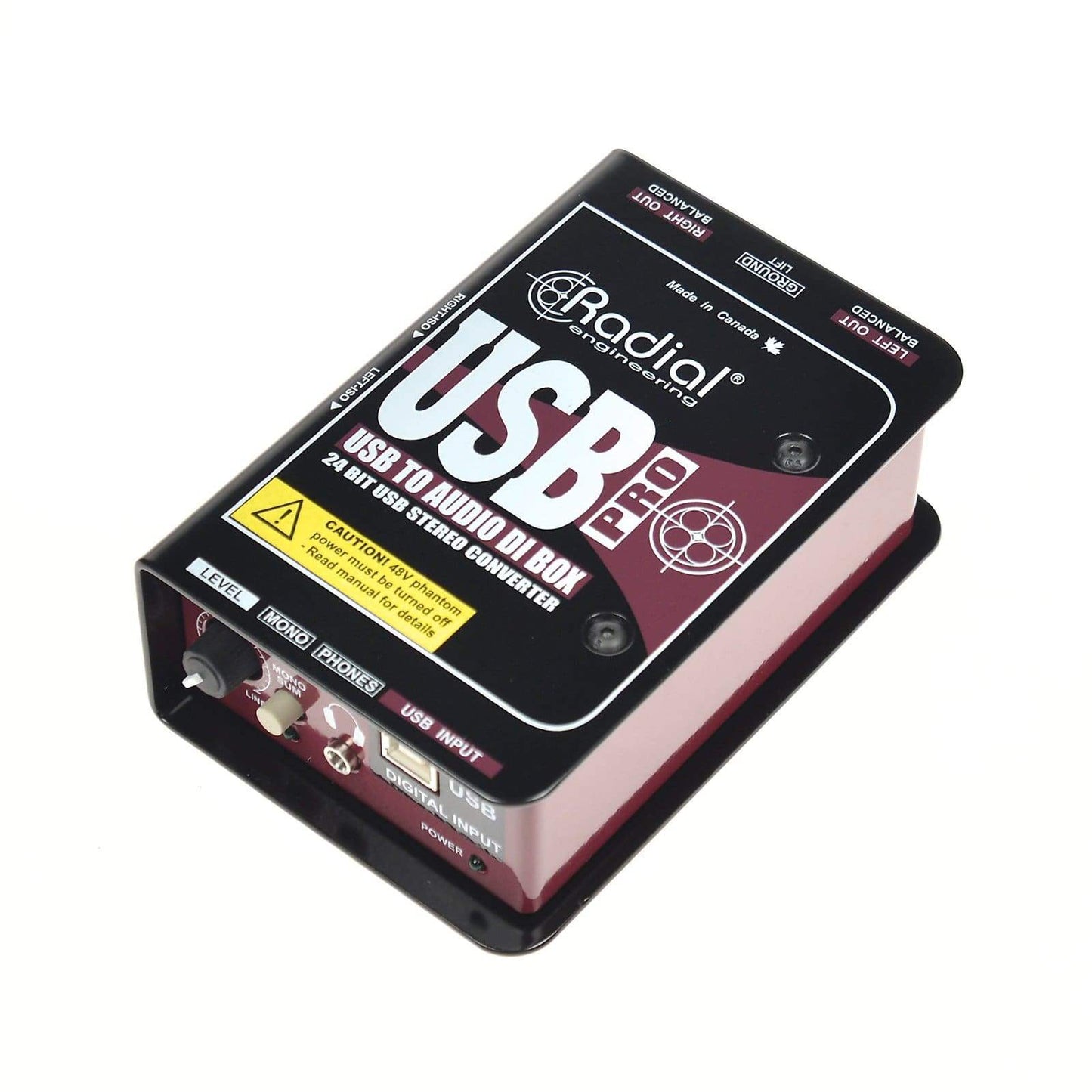 Radial USB-Pro Stereo DI for Laptops Pro Audio / DI Boxes