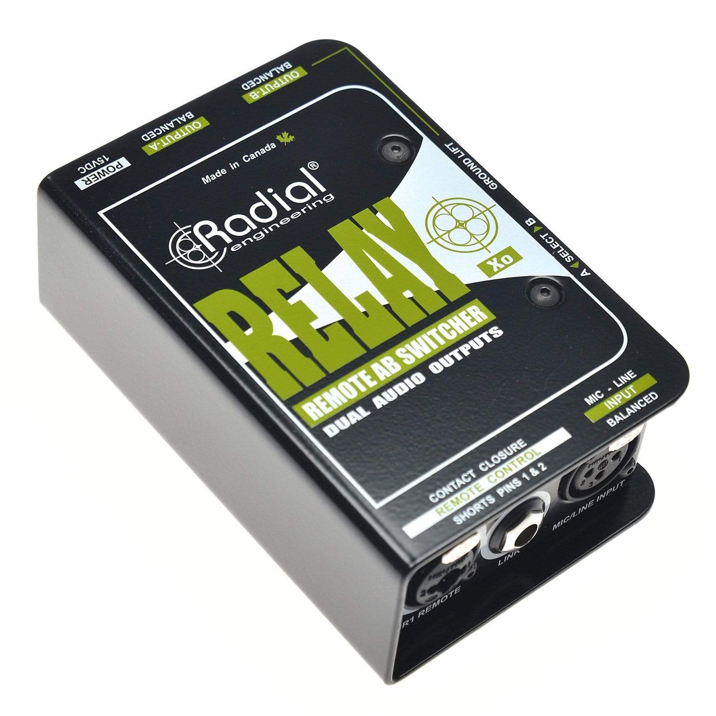 Radial Relay XO Balanced Remote AB Switcher Pro Audio / Recording