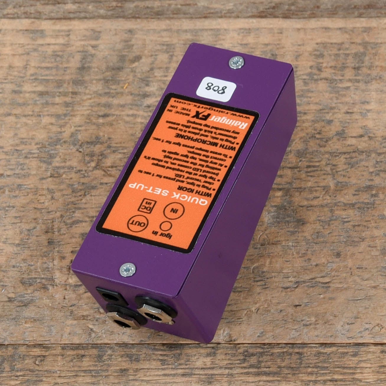 Rainger Fx DeepSpace Pulsar Sidecar w/Igor Footswitch and Kick Drum Microphone Effects and Pedals / Tremolo