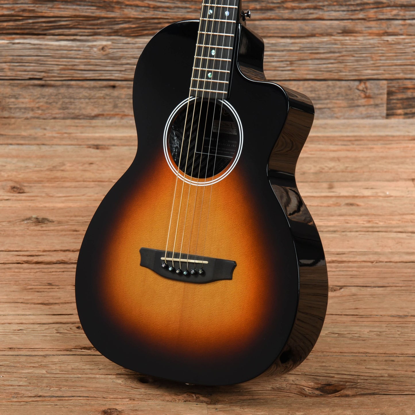 Rainsong N-PA1000NSK Parlor Sunburst Acoustic Guitars / Parlor