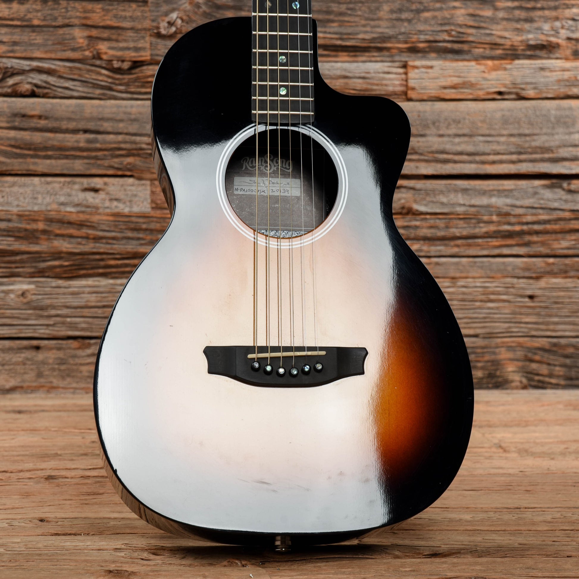 Rainsong N-PA1000NSK Parlor Sunburst Acoustic Guitars / Parlor