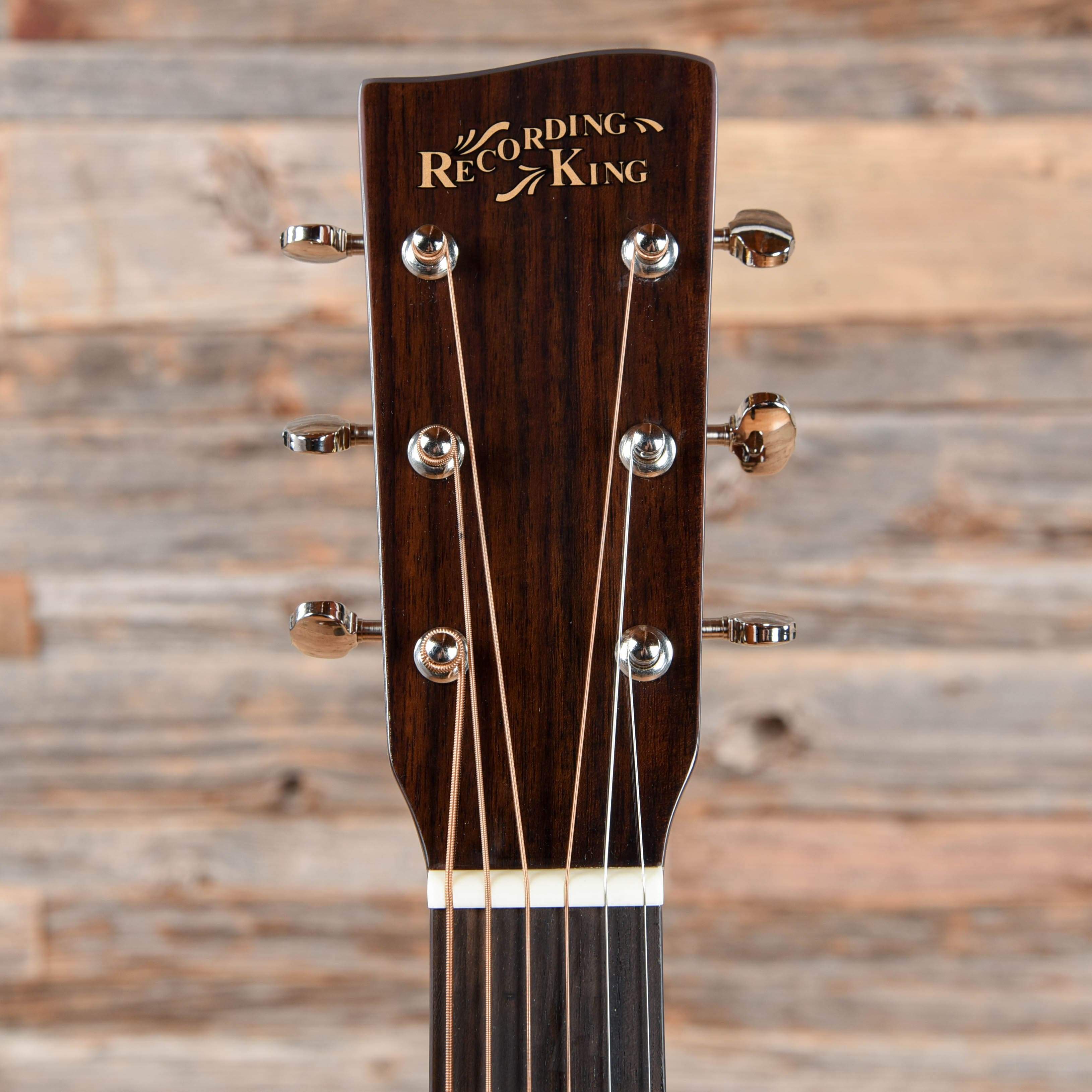 Recording King Deluxe All Solid Dreadnought Aged Adirondack Spruce/Mahogany Acoustic Guitars / Dreadnought